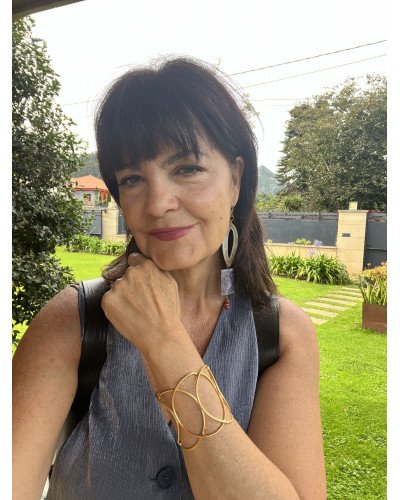 Brazalete dorado grande