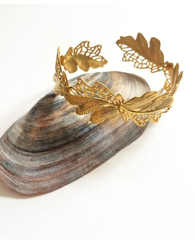 BRAZALETE HOJAS PERFORADAS