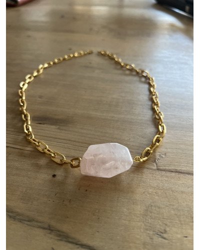 GARGANTILLA CUARZO ROSA
