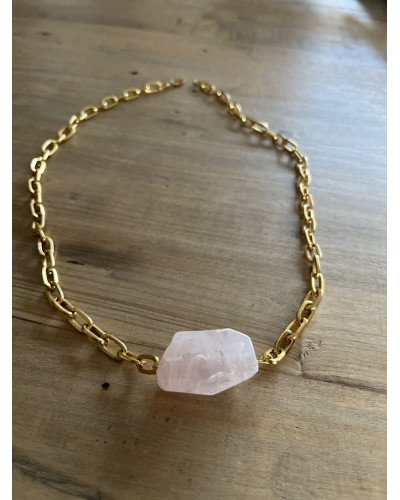 GARGANTILLA CUARZO ROSA