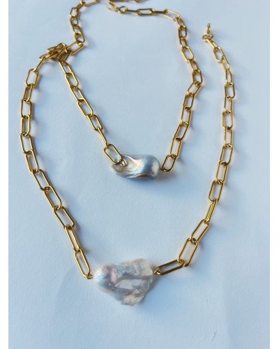 Gargantilla choker Perla barroca