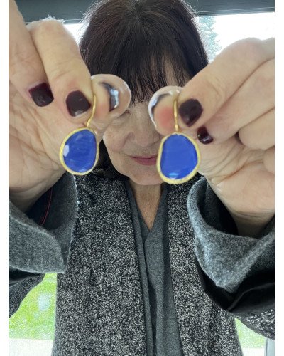 Pendientes Azul Navy