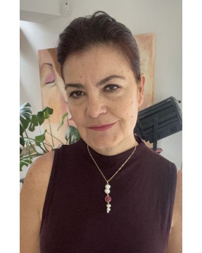 Gargantilla Perlas y granate