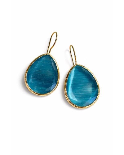 Pendientes aguamarina medianos