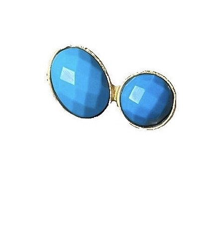 Anillo adaptable turquesa doble