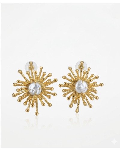 PENDIENTES SOL Y PERLAS