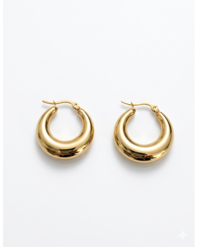 Aros dorados lisos