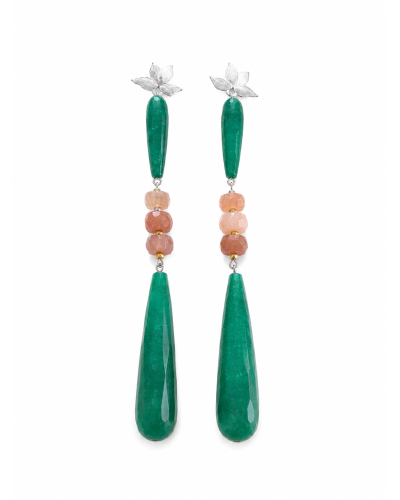 Pendientes Estrella Esmeralda