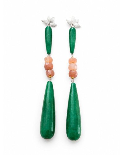 Pendientes Estrella Esmeralda