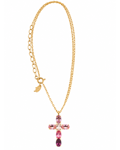 Cruz Rosas/ plata italiana y circonitas